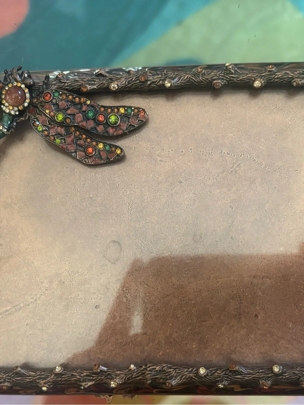 Jay Strongwater Swarovski Crystal Dragonfly Jeweled Picture Frame - 4x6